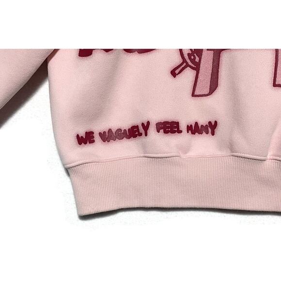 Aelfric Eden Graffiti Print Hoodie We Vaguely Feel Many Size Extra Small - Picture 9 of 10